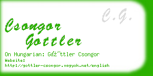 csongor gottler business card